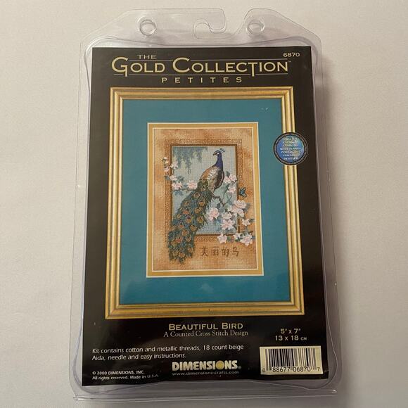 Dimension Gold Collection Beautiful Bird Cross Stitch Kit #6870 OPEN COMPLETE - Picture 2 of 7